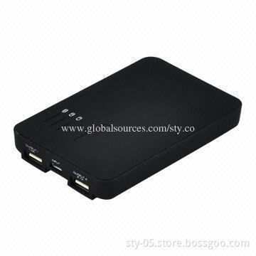 5,000mAh Portable Power Bank with 2100mA Output, Can Charge iPad/iPhone and Android Phones
